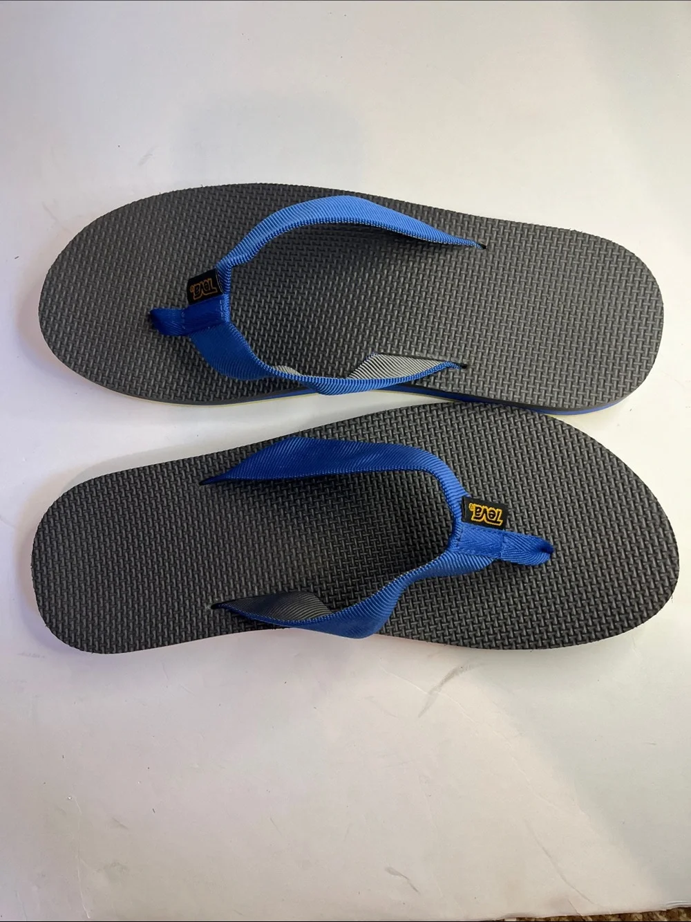 Teva Blue and Gray Flip Flop Sandals